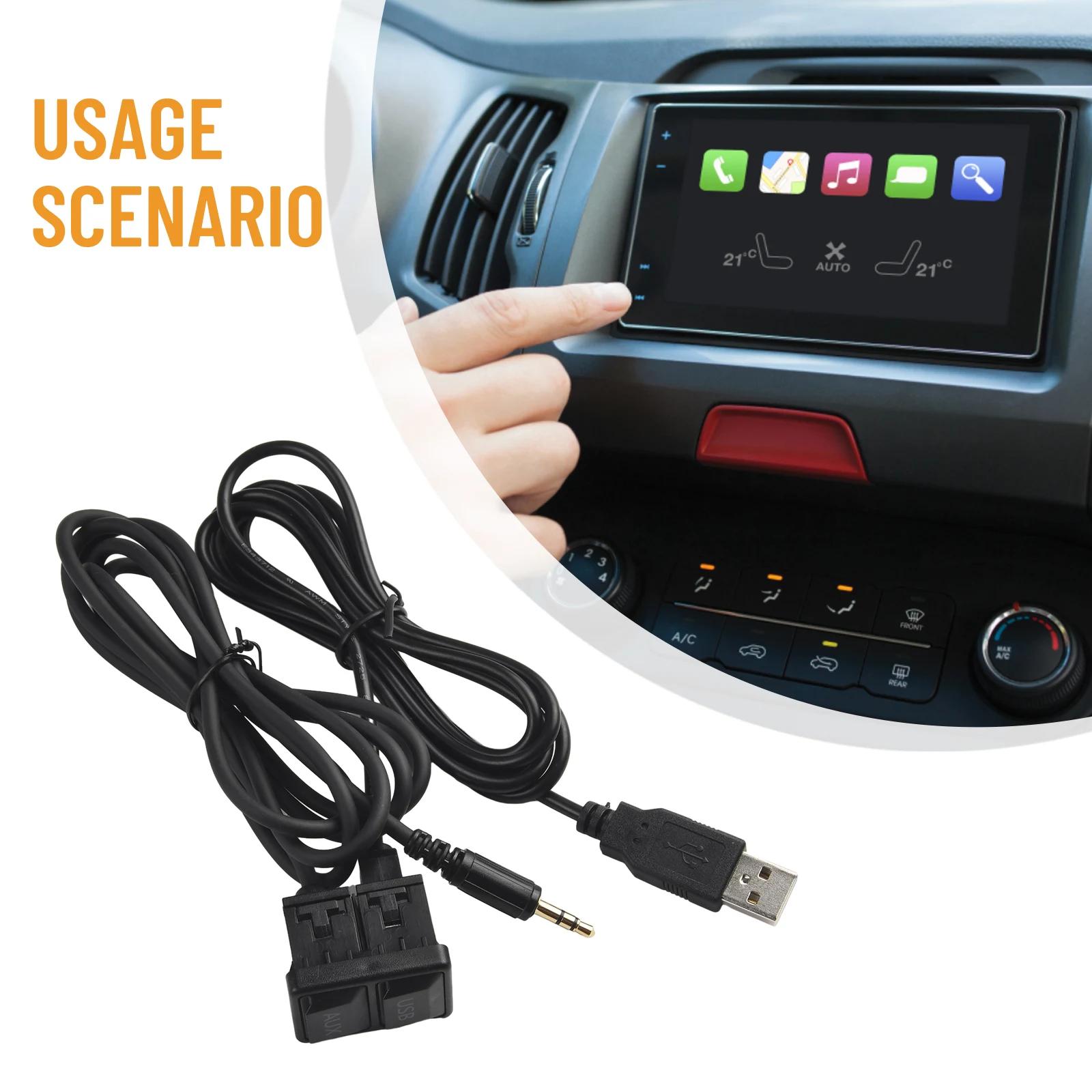 AUX ̺ ڵ USB AUX , ڵ ׼,  ͽټ öƽ  ̾ ϳ׽, 3.4x2.3cm